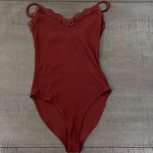 Lace Trim Bodysuit